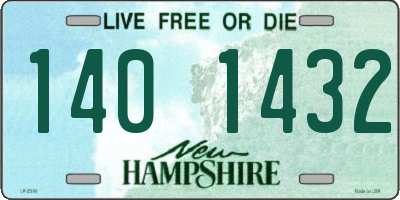 NH license plate 1401432