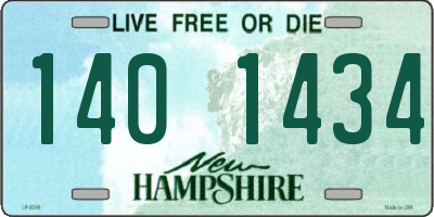 NH license plate 1401434