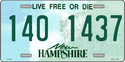 NH license plate 1401437