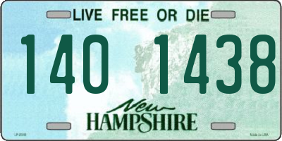 NH license plate 1401438