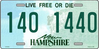 NH license plate 1401440