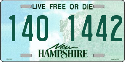 NH license plate 1401442