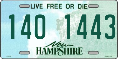 NH license plate 1401443