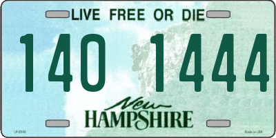 NH license plate 1401444