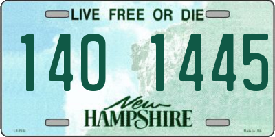 NH license plate 1401445