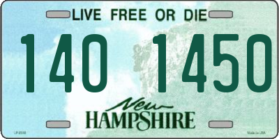 NH license plate 1401450