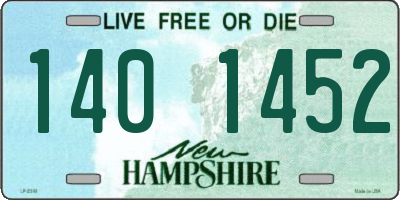 NH license plate 1401452