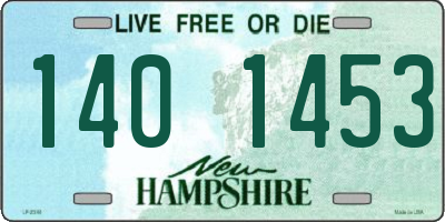NH license plate 1401453