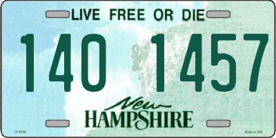 NH license plate 1401457