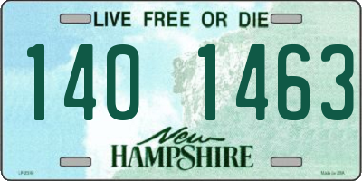 NH license plate 1401463