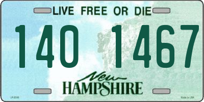 NH license plate 1401467