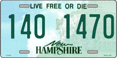 NH license plate 1401470
