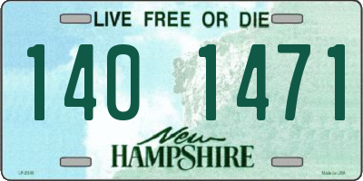 NH license plate 1401471
