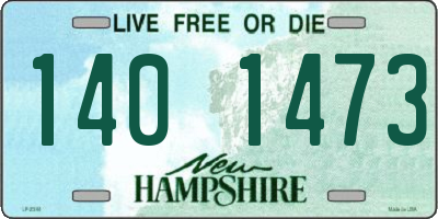 NH license plate 1401473