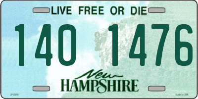 NH license plate 1401476