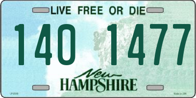 NH license plate 1401477