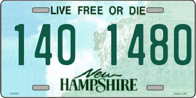 NH license plate 1401480