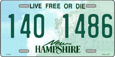 NH license plate 1401486