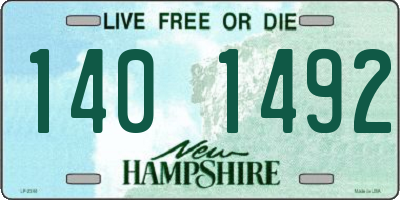 NH license plate 1401492