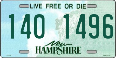 NH license plate 1401496