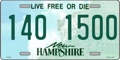 NH license plate 1401500