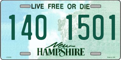 NH license plate 1401501