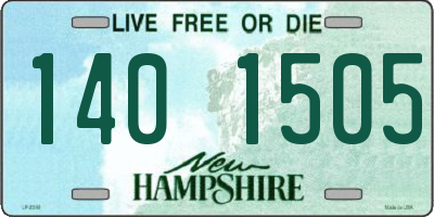 NH license plate 1401505