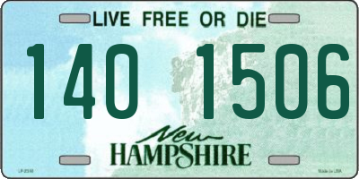 NH license plate 1401506