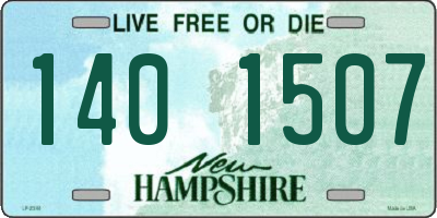 NH license plate 1401507