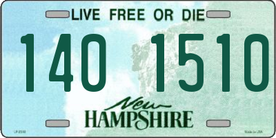 NH license plate 1401510