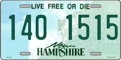 NH license plate 1401515