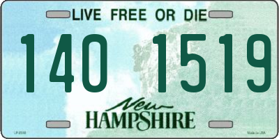 NH license plate 1401519