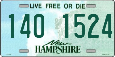 NH license plate 1401524
