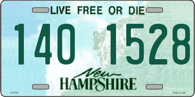NH license plate 1401528