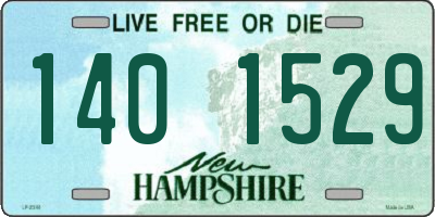 NH license plate 1401529