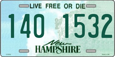 NH license plate 1401532