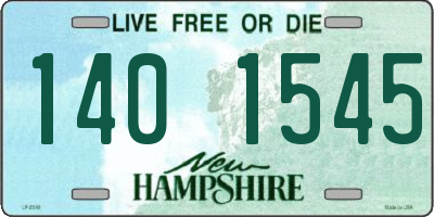 NH license plate 1401545