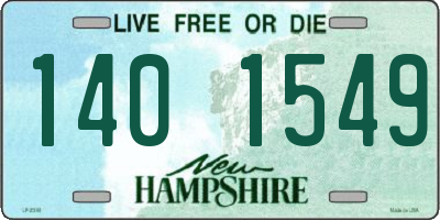 NH license plate 1401549