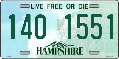 NH license plate 1401551