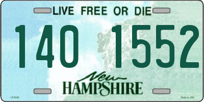 NH license plate 1401552