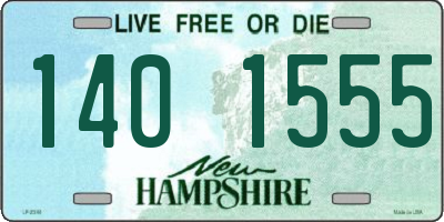 NH license plate 1401555