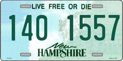 NH license plate 1401557