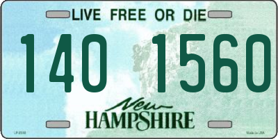 NH license plate 1401560