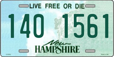 NH license plate 1401561