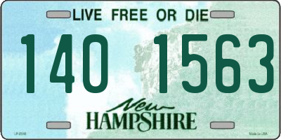 NH license plate 1401563