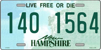 NH license plate 1401564