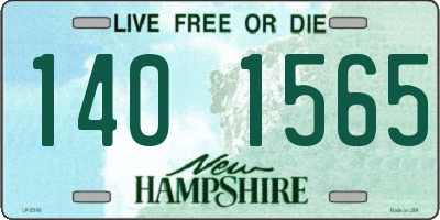 NH license plate 1401565