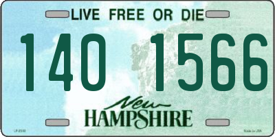 NH license plate 1401566