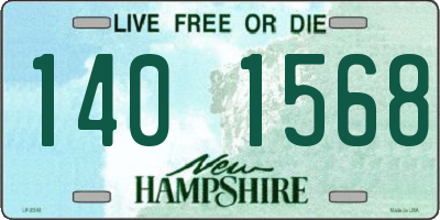 NH license plate 1401568