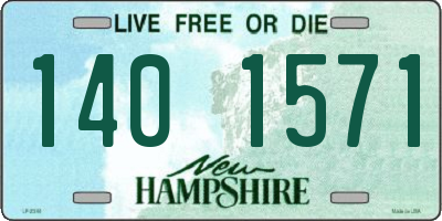 NH license plate 1401571
